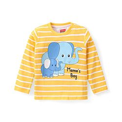 Babyhug Cotton Knit Full Sleeves T-Shirt with Animal Print  Pack of 3- Multicolor