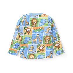Babyhug Cotton Knit Full Sleeves T-Shirt with Animal & Text Print Pack of 3 - Multicolor