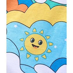 Babyhug 100% Cotton Interlock Knit Full Sleeves Front Open Jhablas with Rainbow & Striped Print Pack of 3 - Multicolor