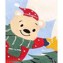 Babyhug Cotton Knit Full Sleeves Christmas Theme Print Sweatshirt - White