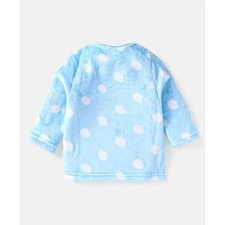 Babyhug Full Sleeves Winter Wear Co-Ord Set With Polka Dots Print - Pink