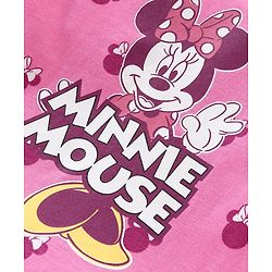 Babyhug Disney Single Jersey Frill Sleeves Top with Minnie Mouse Print Pack of 3 - Green Pink & White