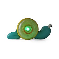 Babyhug Premium Battery Operated Snail Pull Along Toy With Music & Lights - Sky Blue