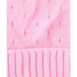 Babyhug Wollen Caps with Pom Pom- Pink
