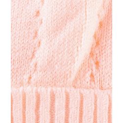 Babyhug Wollen Caps with Pom Pom- Pink