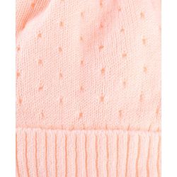 Babyhug Wollen Caps with Pom Pom- Pink