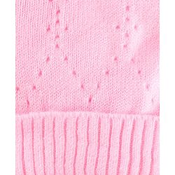 Babyhug Wollen Caps with Pom Pom- Pink