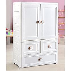 Babyhug 3 Layers High Density Storage Cabinate - White