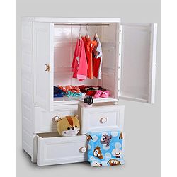 Babyhug 3 Layers High Density Storage Cabinate - White