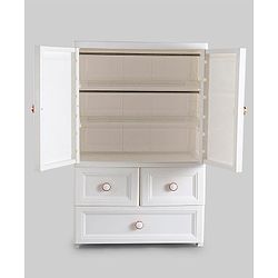 Babyhug 3 Layers High Density Storage Cabinate - White
