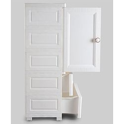Babyhug 3 Layers High Density Storage Cabinate - White