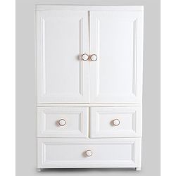 Babyhug 3 Layers High Density Storage Cabinate - White
