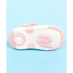Cute Walk by Babyhug Sandals with Velcro Closure & Heart Applique - Pink
