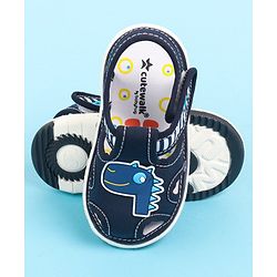Cute Walk by Babyhug Velcro Closure Sandal with Dino Applique - Blue