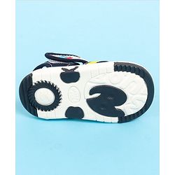 Cute Walk by Babyhug Velcro Closure Sandals with Elephant Applique - Blue