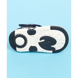 Cute Walk by Babyhug Velcro Closure Sandals with Floral Applique - Blue