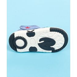 Cute Walk by Babyhug Velcro Closure Sandal with Crocodile Applique - Blue