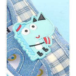 Cute Walk by Babyhug Velcro Closure Sandal with Crocodile Applique - Blue