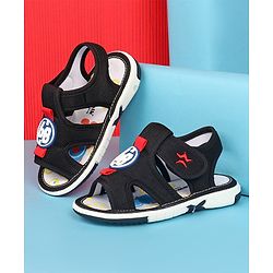 Cute Walk by Babyhug Velcro Closure Sandals with Applique - Black