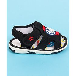 Cute Walk by Babyhug Velcro Closure Sandals with Applique - Black