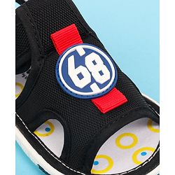 Cute Walk by Babyhug Velcro Closure Sandals with Applique - Black