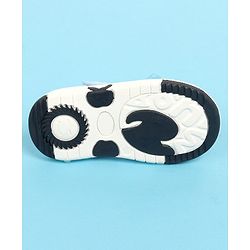 Cute Walk by Babyhug Velcro Closure  Sandal With Polka Dot Print & Frill Detailing - Purple