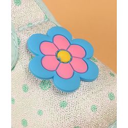 Cute Walk by Babyhug Velcro Closure Casual Shoes With Polka Dot Print & Flower Applique - Green