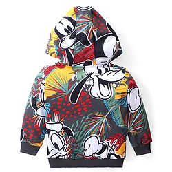 Babyhug Disney Full Sleeves Front Open Sweatjacket with Mickey Mouse & Friends Graphics - Grey