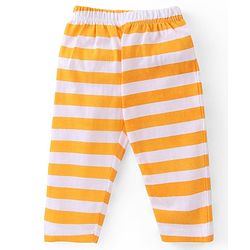 Babyhug Disney Cotton Single Jersey Knit Full Sleeves Night Suit Mickey Mouse Print- Yellow