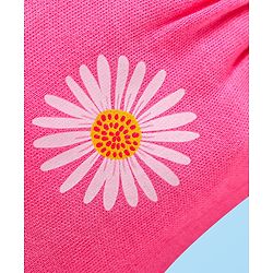 Babyhug Interlock Knit Mittens With Polka Dot & Floral Print Pack of 3 - Pink Yellow & Dark Pink