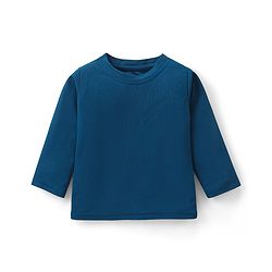 Babyhug Woven Full Sleeves Solid T-Shirt & Trouser Set with Waistcoat -Blue