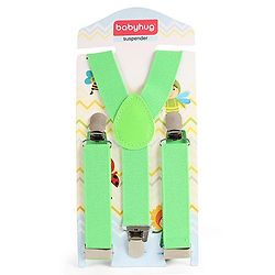 Babyhug Y Shape Suspenders - Green