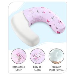Babyhug Feeding Pillow Bunny Print - Pink | Fits upto waist size 36 inches
