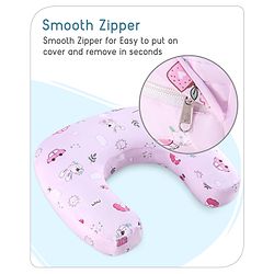 Babyhug Feeding Pillow Bunny Print - Pink | Fits upto waist size 36 inches