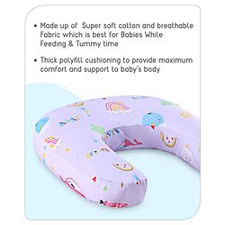 Babyhug Feeding Pillow Bunny Print - Pink | Fits upto waist size 36 inches