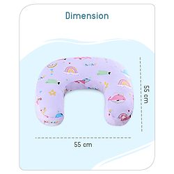 Babyhug Feeding Pillow Bunny Print - Pink | Fits upto waist size 36 inches