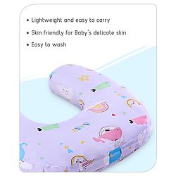 Babyhug Feeding Pillow Bunny Print - Pink | Fits upto waist size 36 inches