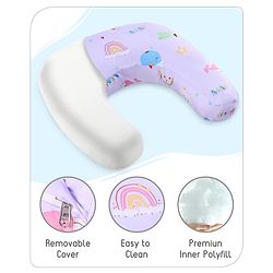 Babyhug Feeding Pillow Bunny Print - Pink | Fits upto waist size 36 inches