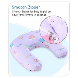 Babyhug Feeding Pillow Bunny Print - Pink | Fits upto waist size 36 inches
