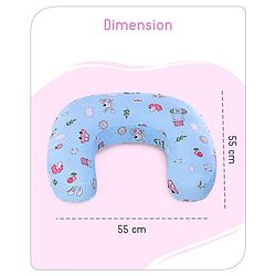 Babyhug Feeding Pillow Bunny Print - Pink | Fits upto waist size 36 inches