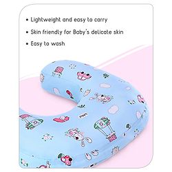Babyhug Feeding Pillow Bunny Print - Pink | Fits upto waist size 36 inches