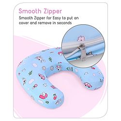 Babyhug Feeding Pillow Bunny Print - Pink | Fits upto waist size 36 inches