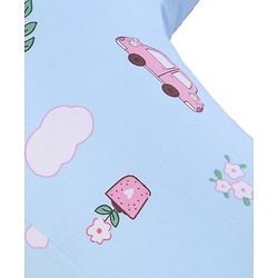 Babyhug Feeding Pillow Bunny Print - Pink | Fits upto waist size 36 inches