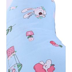 Babyhug Feeding Pillow Bunny Print - Pink | Fits upto waist size 36 inches