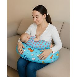 Babyhug Feeding Pillow Bunny Print - Pink | Fits upto waist size 36 inches