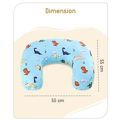 Babyhug Feeding Pillow Bunny Print - Pink | Fits upto waist size 36 inches