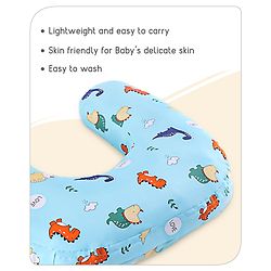 Babyhug Feeding Pillow Bunny Print - Pink | Fits upto waist size 36 inches