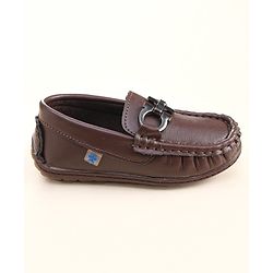 Cute Walk by Babyhug Slip On Party Wear Shoes - Brown