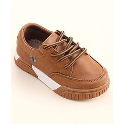 Cute Walk by Babyhug Lace Ups Formal Shoes - Brown