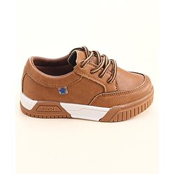 Cute Walk by Babyhug Lace Ups Formal Shoes - Brown